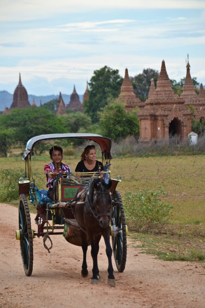Horse Cart Temples Bagan Myanmar