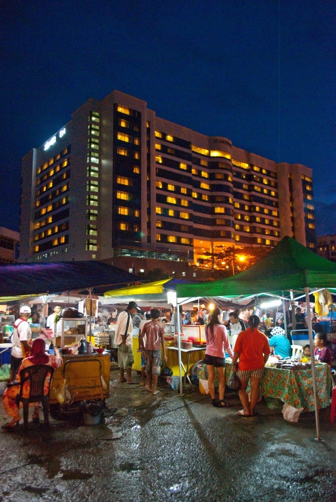 Night market Kota Kinabalu Malaysia Borneo