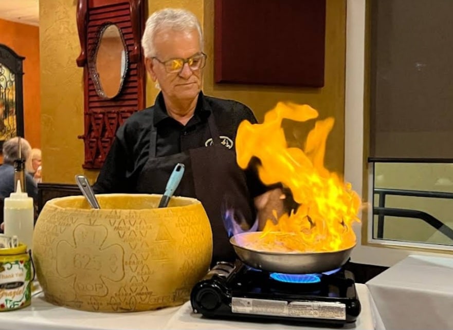 Carmelo's Bada Bing being made