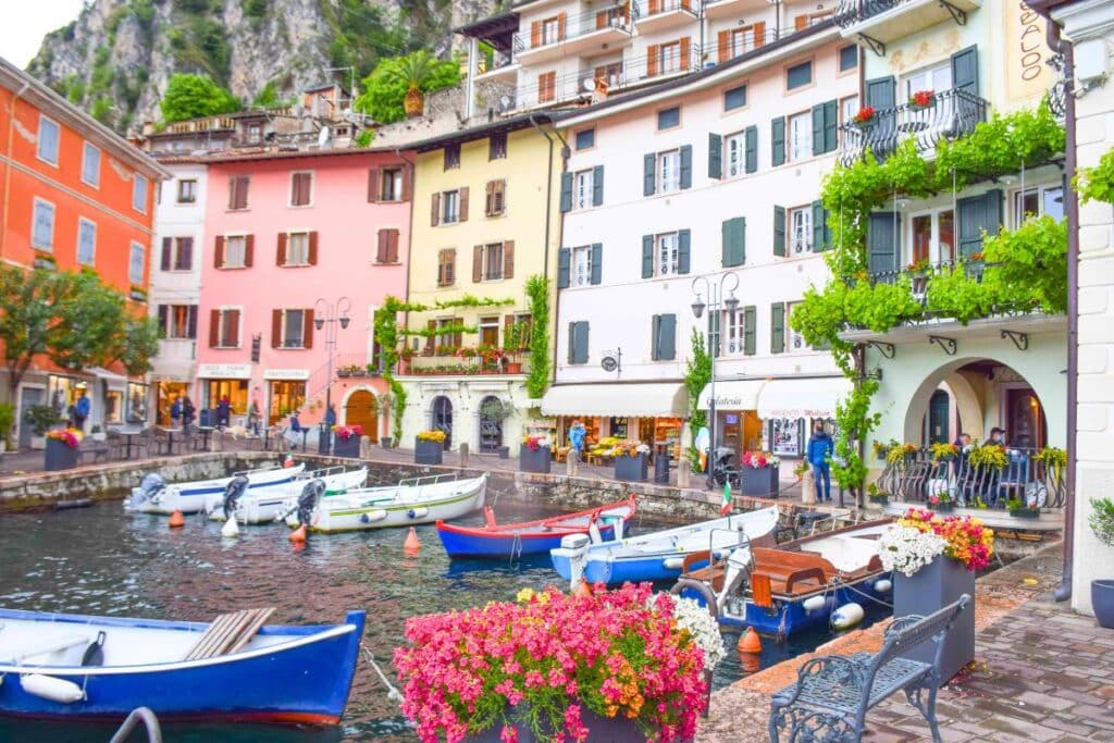 ishing Boats Via Porto Limone Sul Garda Italy