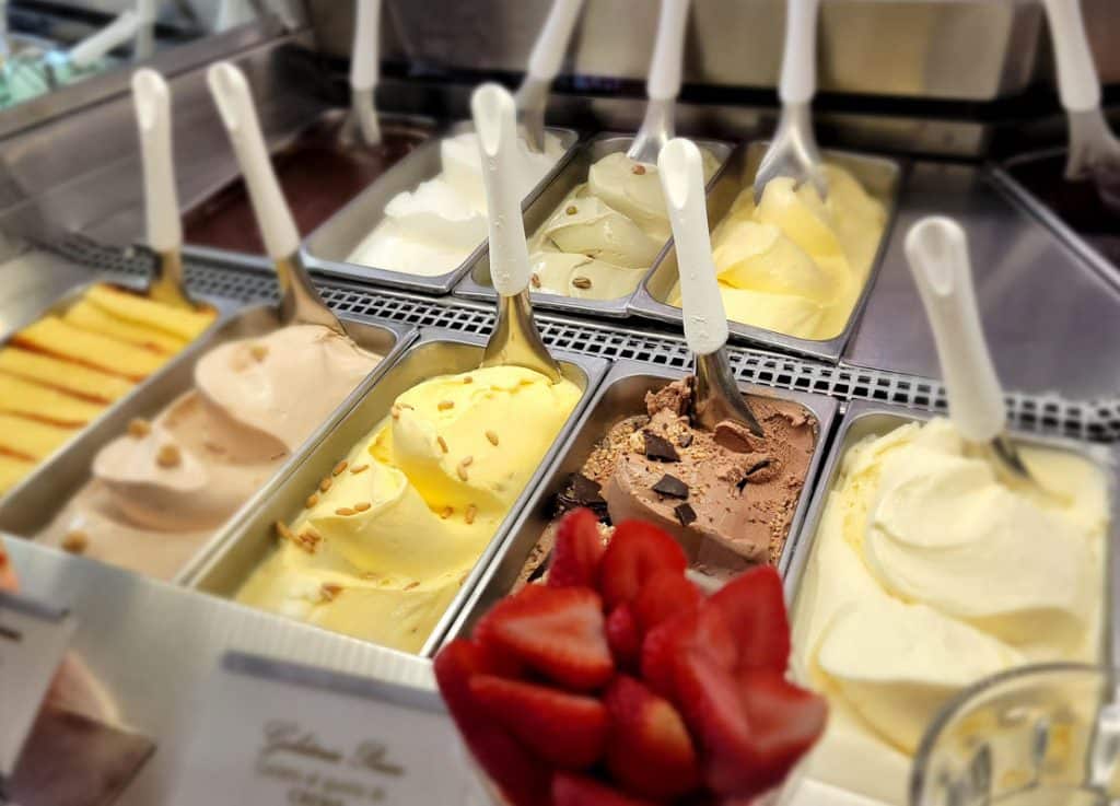 Authentic gelato in Italy
