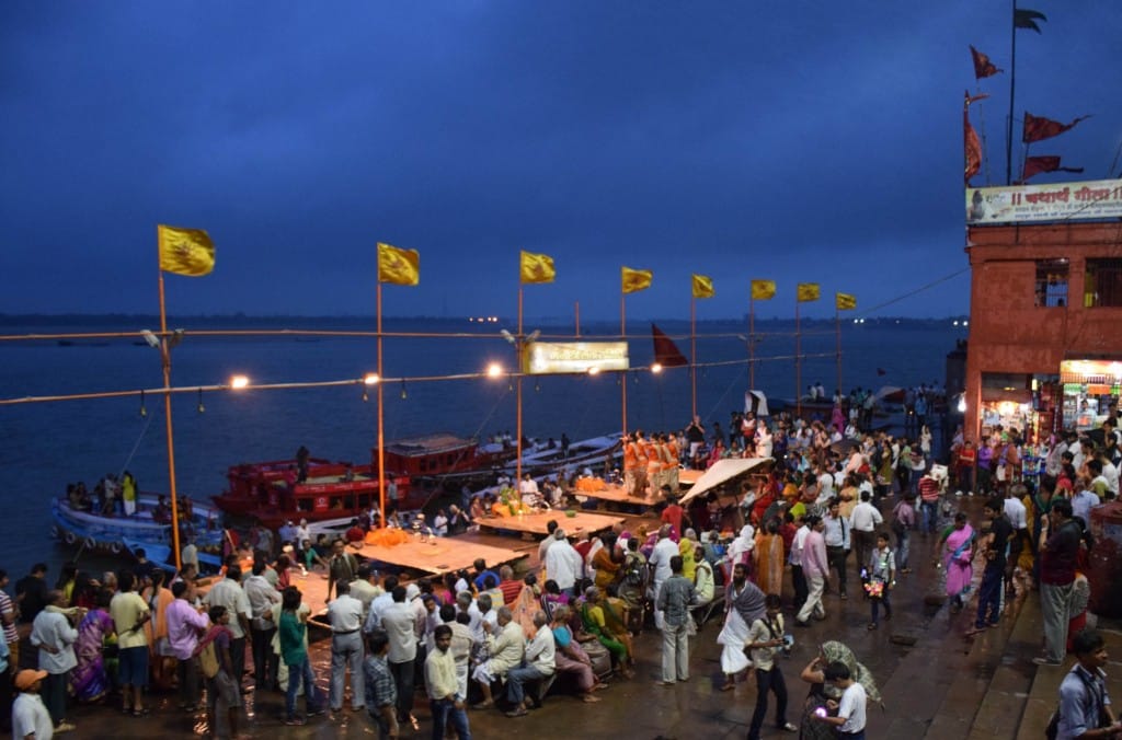 Ganga Aarti Ceremony Varanasi India