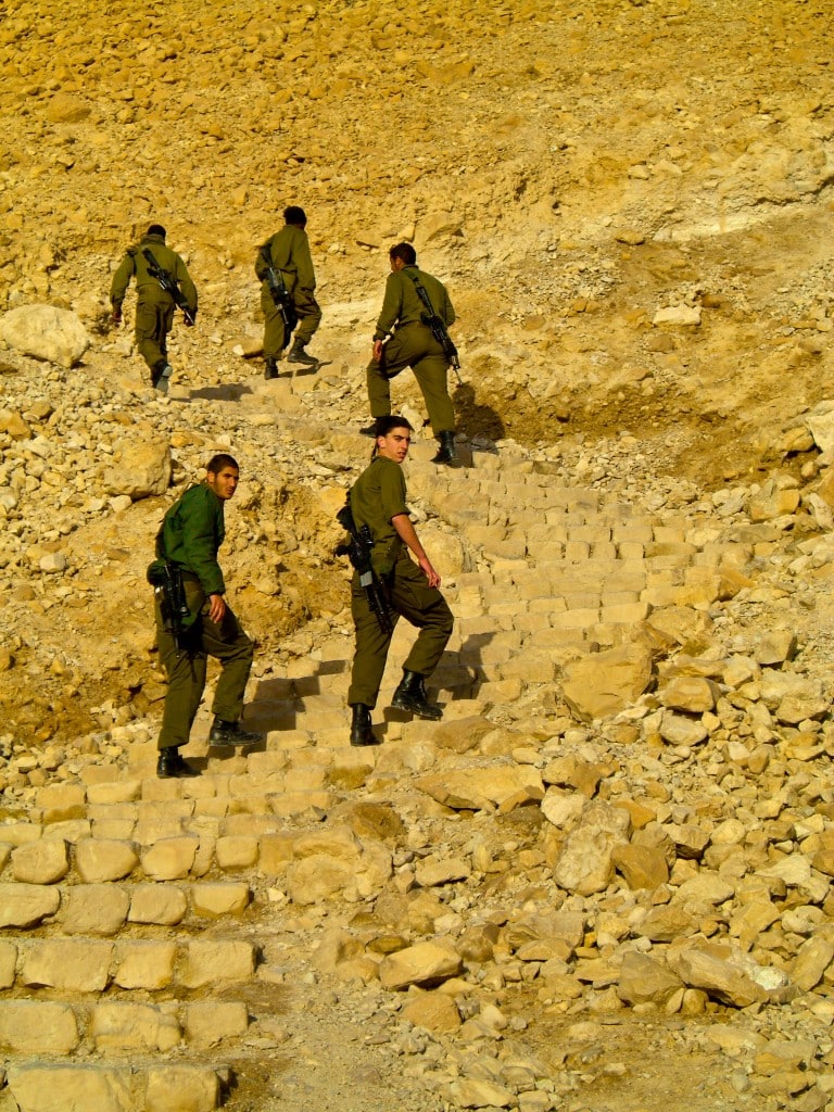 Israeli soldiers Masada Israel
