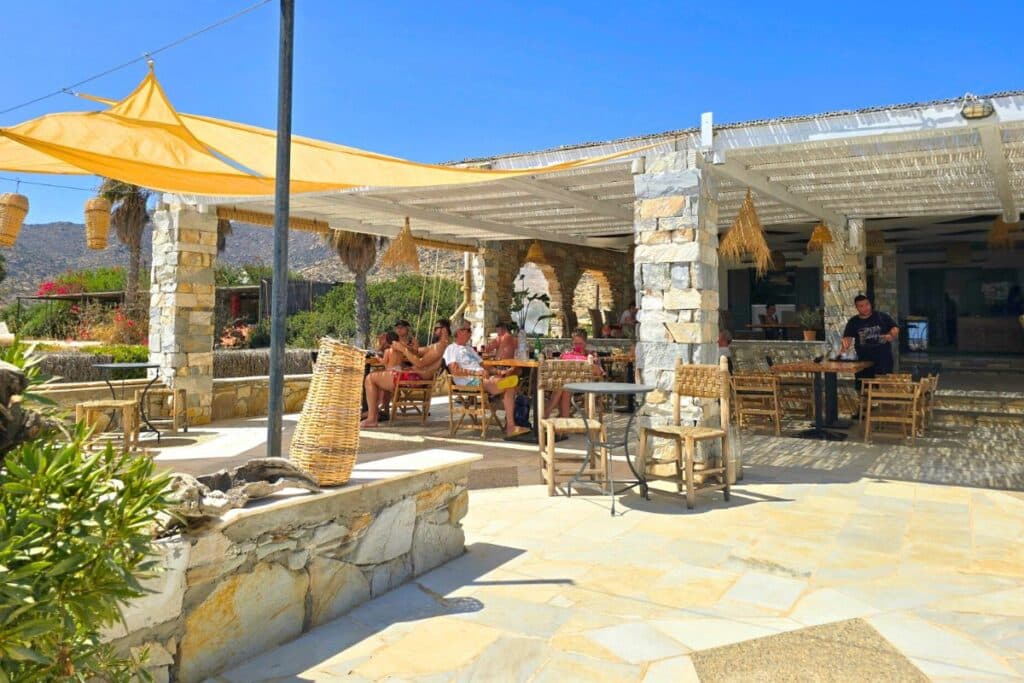 Manganari Beach Taverna Ios Greece