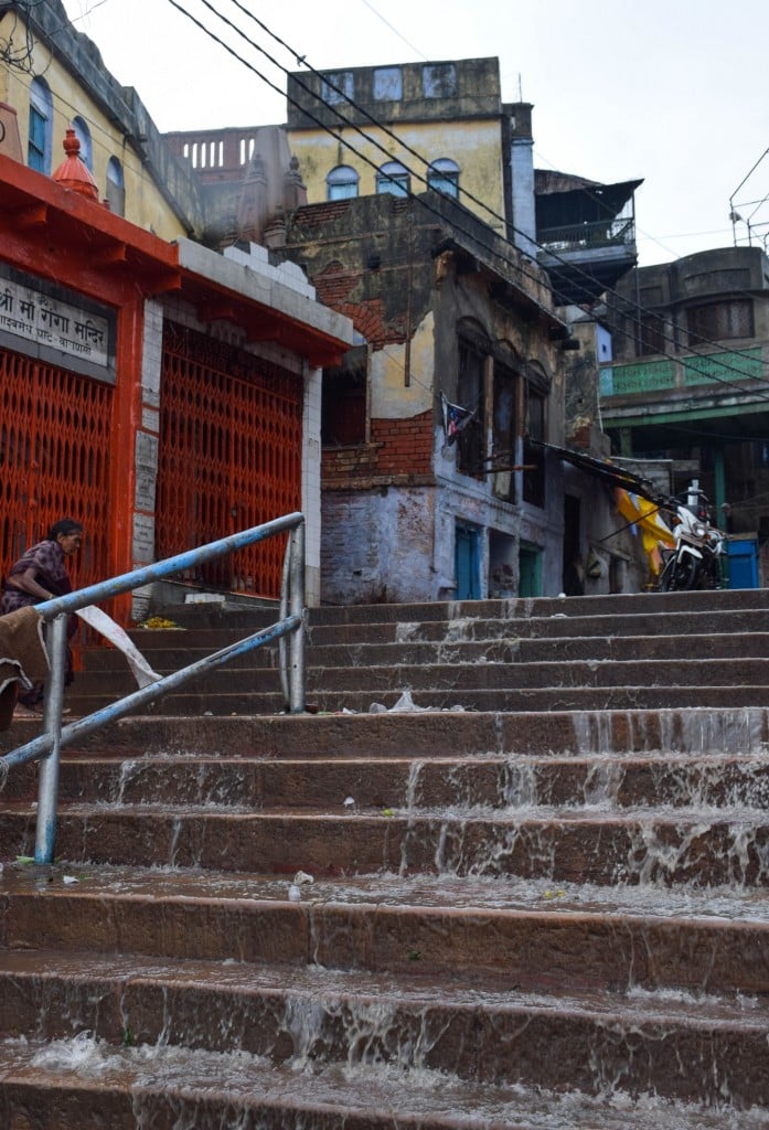Rain Ghats Varanasi India