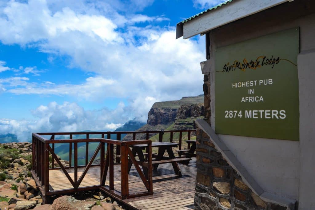 Highest Pub in Africa Sani Mountain Lodge Lesotho