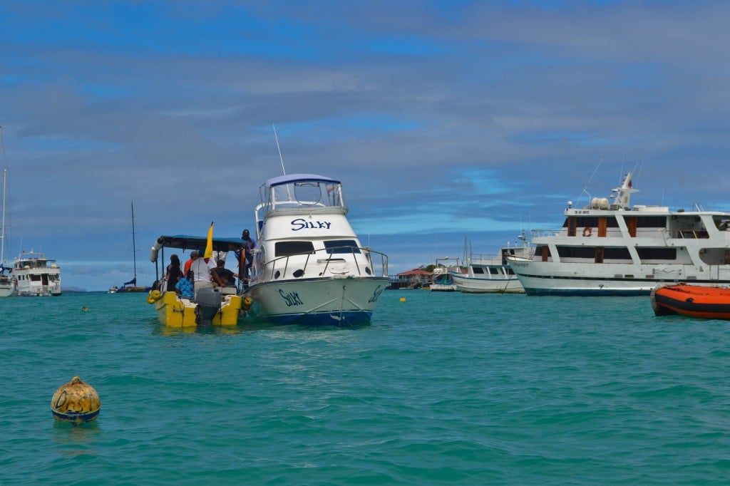 Ferry between islands Galapagos Islands