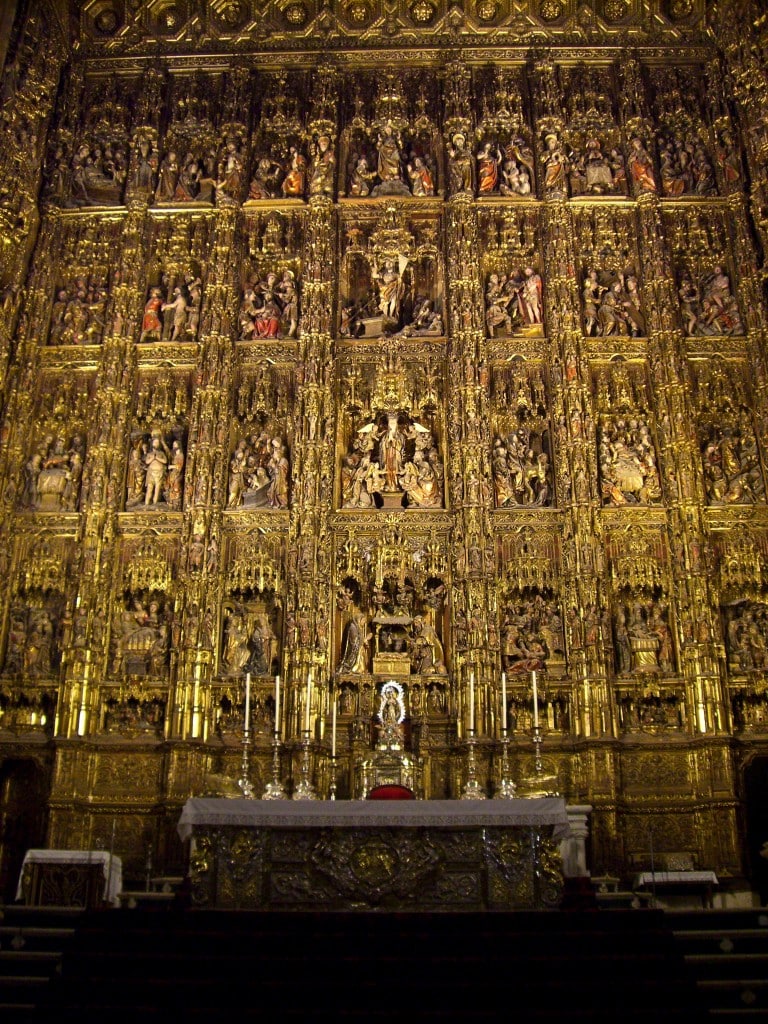 altarpiece Catedral de Sevilla Seville Spain