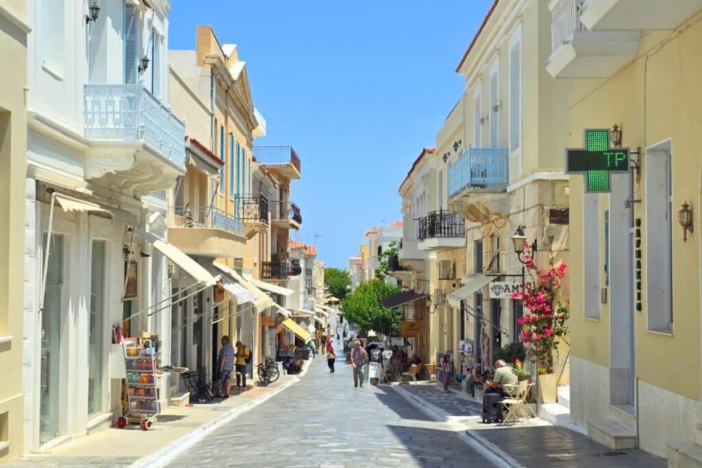Streets of Chora Andros Greece