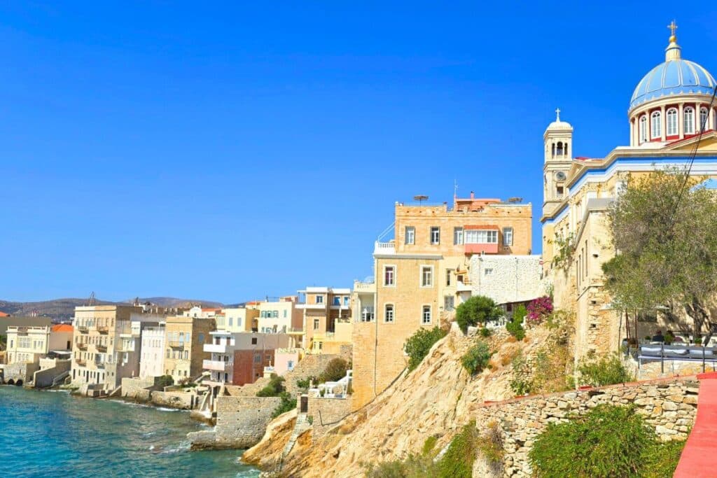 Syros Greece Church of Agios Nikolaos